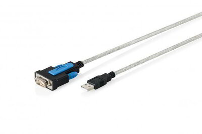 Assmann-DIGITUS USB 2.0 - RS232 adapterkábel, 1,8 m, integrált FTDI chipset - DA-70170