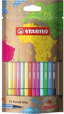 Stabilo mySTABILOdesign Pen 86 Mini 12db-os vegyes színű rostirón készlet