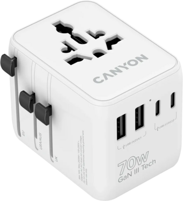 CANYON - Univerzális utazóadapter OnTour 70 - CNS-TA70W1006W