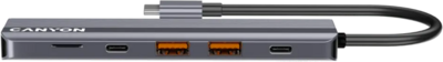 CANYON - 6 portos USB-C HUB DS-17 - CNS-TDS17