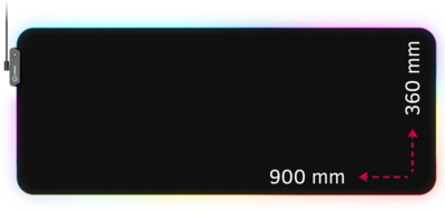 Lorgar - Steller 919 fekete RGB egérpad - LRG-GMP919