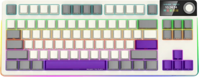 LORGAR - Pro KBP70TKLW (US LAYOUT) - TOXIC PURPLE SWITCH - BEIGE - LRG-KBP70TKLW-WH-US