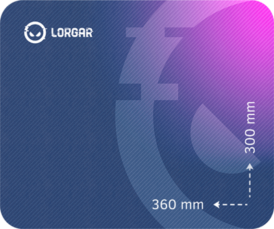 Lorgar - Main 133 Lila egérpad - LRG-GMP133