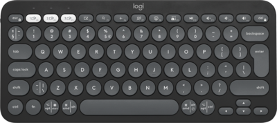LOGITECH - Pebble Keys 2 K380s (US LAYOUT) - Grafit szürke tónusú - 920-011851