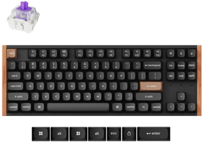 Keychron K8 HE Special edition (HU LAYOUT) - Fekete -