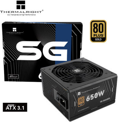 Thermalright - SG-650S ATX desktop tápegység 650W 80+ Gold BOX - TR-SG650S