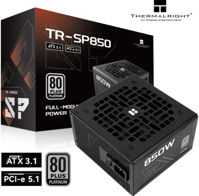 Thermalright - ATX desktop tápegység 850W 80+ Platinum BOX - TR-SP850