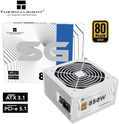Thermalright - ATX desktop tápegység 850W 80+ Gold BOX - TR-SG850S-W