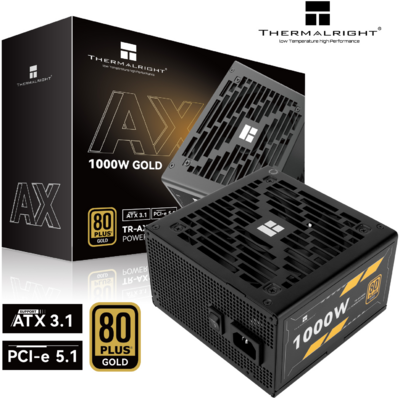 Thermalright - ATX desktop tápegység 1000W 80+ Gold BOX - TR-AX 1000