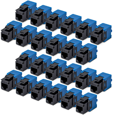 Startech - 24 db-os RJ45 Ethernet Keystone Jack - C6KEYTL180BK24PK