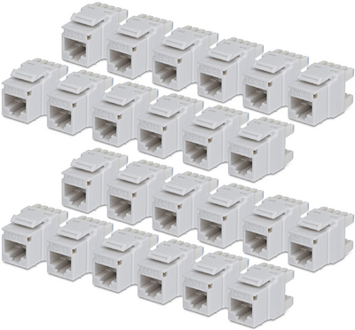 Startech - 24 db-os RJ45 Ethernet Keystone Jack - C6KEY110180WH24PK