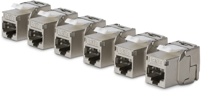 Startech - 6 db-os RJ45 Ethernet Keystone Jack - C8KEYSTP1806PK