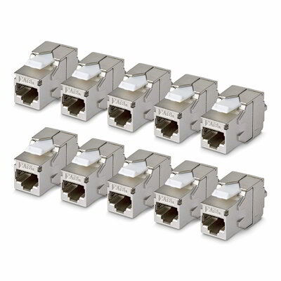 Startech - 10 db-os RJ45 Ethernet Keystone csatlakozó - C6AKEYTLSTP18010PK
