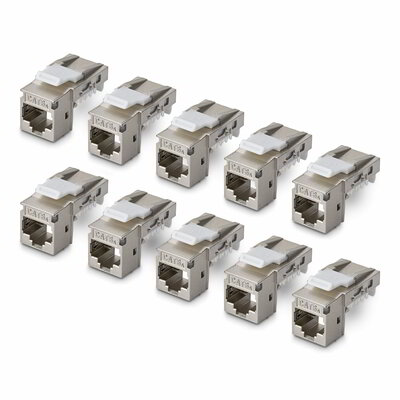 Startech - 10 db-os RJ45 Ethernet Keystone csatlakozó - C6AKEYTLSTP9010PK