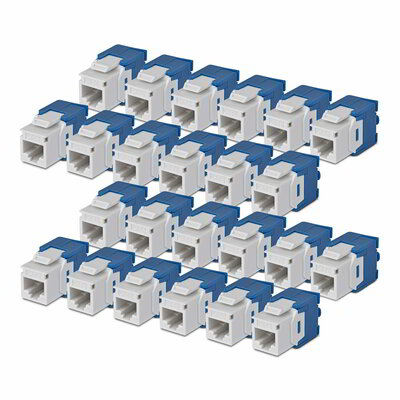 Startech - 24 db-os RJ45 Ethernet Keystone Jack - C6KEYTL180WH24PK