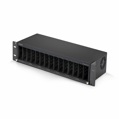 Startech - 15 nyílásos, nem menedzselt médiakonverter ház MCM médiakonverter sorozathoz - MCM15-MEDIA-CHASSIS