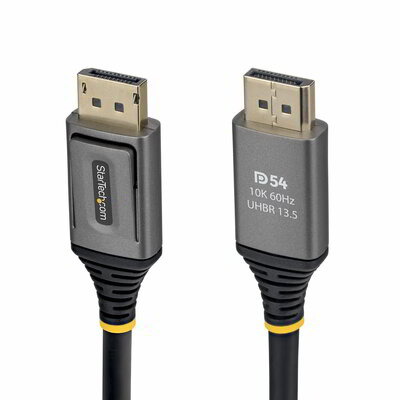 Startech - 2 m-es DisplayPort 2.1 kábel, VESA tanúsítvánnyal rendelkező DP54 DisplayPort kábel - DP21V-2M-DP54-CABLE