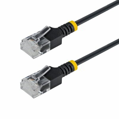 Startech - 80 cm-es fekete, ultravékony Cat6A Ethernet kábel, UTP - N6APATUTP34BKS80CM