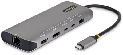 Startech - 7 az 1-ben USB4 többportos adapter, illesztőprogram nélküli dupla 4K felbontás - 174B-USB4-MULTIPORT