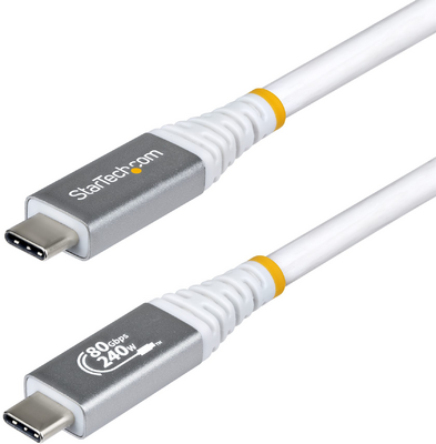 Startech - 1,5 m-es USB4 kábel, 80 Gbps, USB-IF tanúsítvánnyal - CC150CM80GUSB4CABLEW