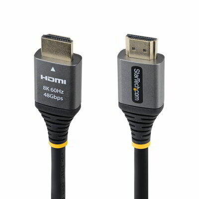 Startech - 30 cm-es, tanúsított, ultra nagy sebességű HDMI kábel, 8K 60Hz és 4K 120Hz - HDMM21V1F