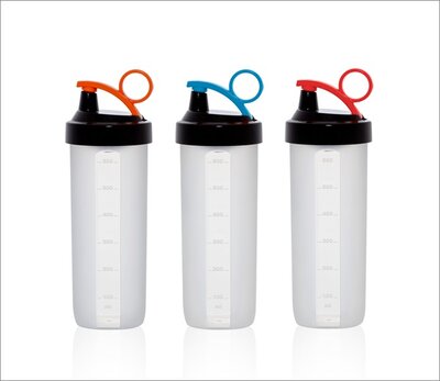 IRIS Shaker palack 740ml, rózsaszín, narancs vagy zöld színű 161518-000