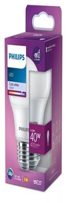 Philips 8720169324053E27 40W matt hideg gömb alakú LED fényforrás