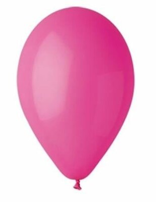 Léggömb, 26 cm, fuxia, (10 db)