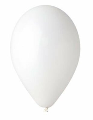 Léggömb, 26 cm, fehér, (10 db)