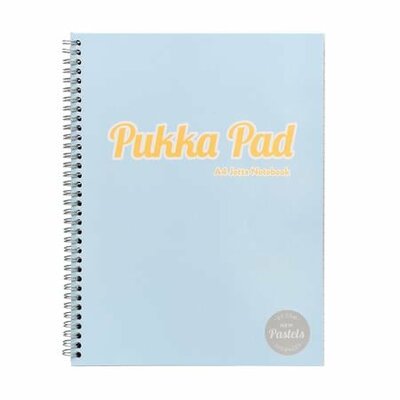 Spirálfüzet, A4, vonalas, 100 lap, PUKKA PAD "Pastel Jotta Pad", vegyes szín