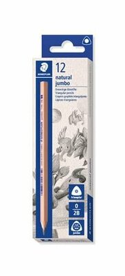 Grafitceruza, 2B, háromszögletű, vastag, STAEDTLER "Noris® natural jumbo 119N", (12 db)