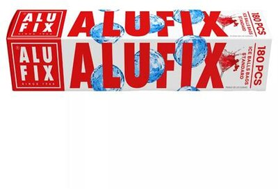 Jéggolyókészítő zacskó, önzáró, 180 db, ALUFIX, (10 ív)