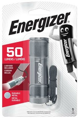 Elemlámpa, LED, 3xAAA (nem tartozék), fém ház, ENERGIZER "LED Metal"