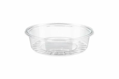 Műanyag öntetes tál, 50 ml, 75 mm átmérő, 100 db, víztiszta, (100 db)
