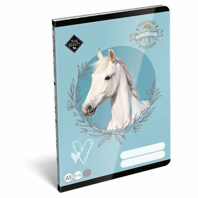 Füzet, tűzött, A5, vonalas, 32 lap, 4-8. osztály, LIZZYSULI, "Wild Beauty, Sport Club", "21-32"