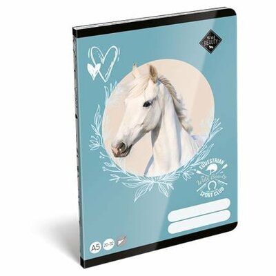 Füzet, tűzött, A5, sima, 32 lap LIZZYSULI, "Wild Beauty, Sport Club", "20-32"