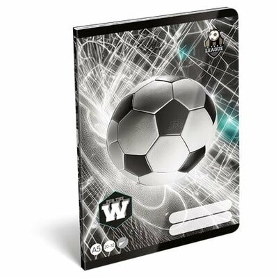 Füzet, tűzött, A5, sima, 32 lap, LIZZYSULI, "Top League","20-32"