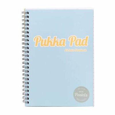 Spirálfüzet, A5, vonalas, 100 lap, PUKKA PAD "Pastel Jotta Pad", vegyes szín