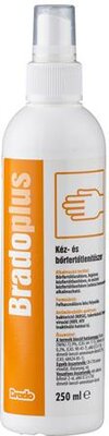 Kéz- és bőrfertőtlenítőszer, pumpás, 250 ml, BRADOPLUS