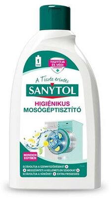 Mosógép tisztítószer, 250 ml, SANYTOL "Minden egyben"
