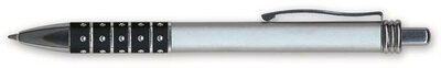 Golyóstoll, 0,6 mm, nyomógombos, vegyes színű fogórész, GRANIT "D550", kék