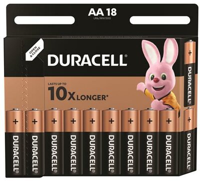 DURACELL - Elem, AA ceruza, 18 db, "Basic", (18 db)