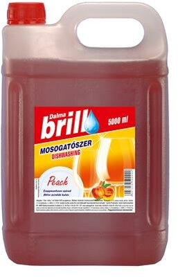 Mosogatószer, utántöltő, 5 l, "Brill", barack, (5 liter)