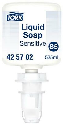 Folyékony szappan, 0,525 l, S5 rendszer, TORK "Mini", érzékeny bőrre, fehér