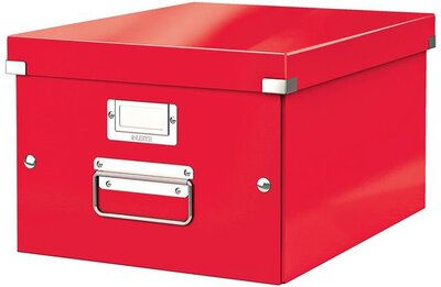 Doboz, A4 méret, LEITZ "Click&Store", piros