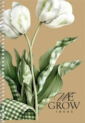 Spirálfüzet, A5, sima, 96 lap, SHKOLYARYK "We Grow", vegyes