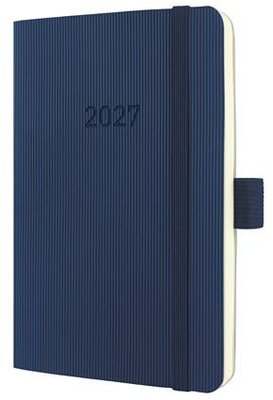 Naptár, A6, heti, 2027, puha borító, SIGEL "Conceptum", éjkék