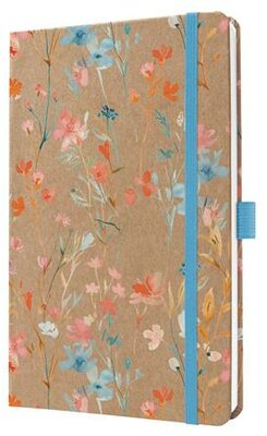 Naptár, A5, heti, 2027, kemény borító, SIGEL "Jolie", Blue Floral Serenity