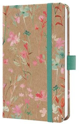 Naptár, A6, heti, 2027, kemény borító, SIGEL "Jolie", Green Floral Serenity