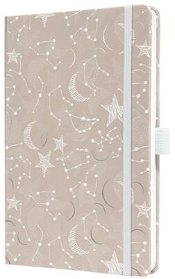 Naptár, A5, heti, 2027, kemény borító, SIGEL "Jolie", Cosmic Fantasy Beige